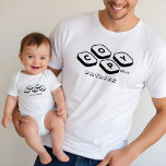 Father's Day Personalized Name Copy Paste Dad Son Tri-Blend Shirt<br><div class="desc">The perfect gift for dad and his mini-me! Celebrate the unbreakable bond between dads and their little ones with our matching personalized name copy-and-paste design. Whether it's for dad and son or dad and baby, these custom-made creations are a heartfelt way to show your appreciation this Father's Day. The t-shirt...</div>