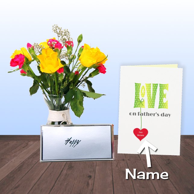 Fathers Day Personalized name LOVE card (Creator Uploaded)