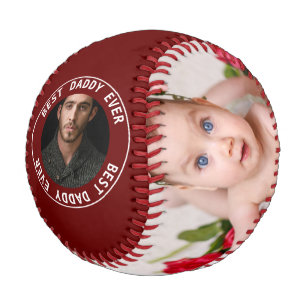 Fathers Day Personalized One Of A Kind Photo Baseball