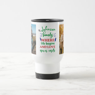Father's Day Personalized Photo and Name Travel Mug