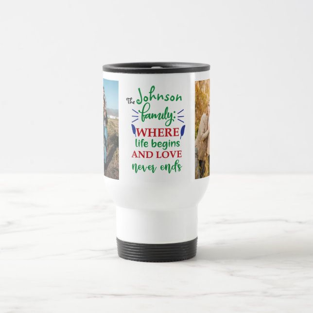 Father's Day Personalized Photo and Name Travel Mug (Center)