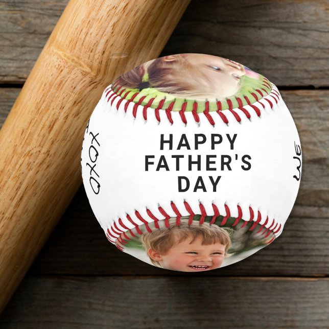 Father's Day Personalized Photo Baseball (Creator Uploaded)
