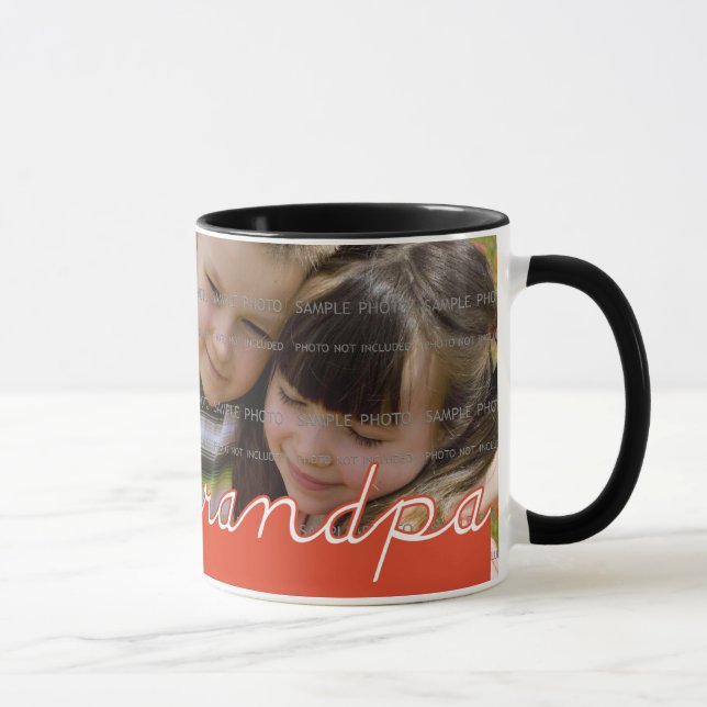 Father's Day Personalized Photo Mug for Grandpa (Right)