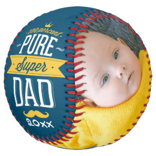 Fathers Day Personalized Pure Super Dad Softball
