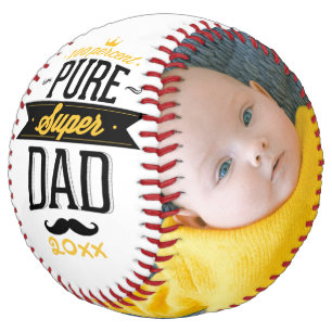 Fathers Day Personalized Pure Super Dad Softball
