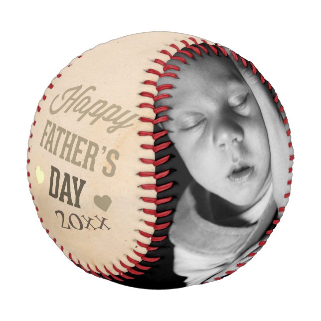 Fathers Day Personalized Unique Made By You Baseball (Angled)