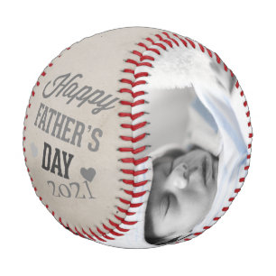 Fathers Day Personalized Unique Made By You (grey) Baseball
