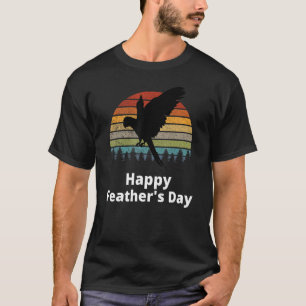 Father's Day Pet Bird Watching Parrot Feather's Da T-Shirt