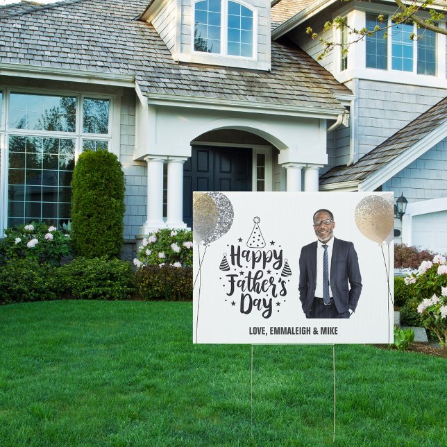 Father's Day Photo Balloon Yard Sign (Creator Uploaded)