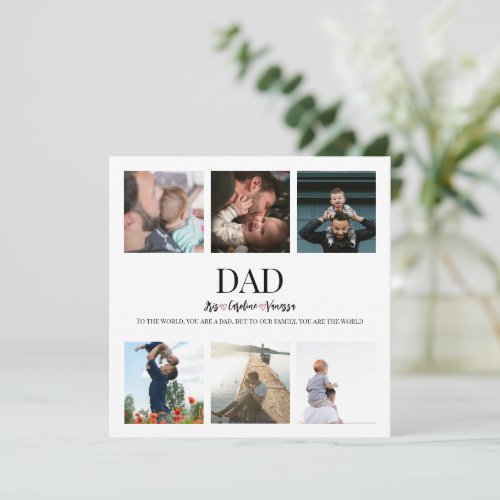Fathers Day Photo Collage Card