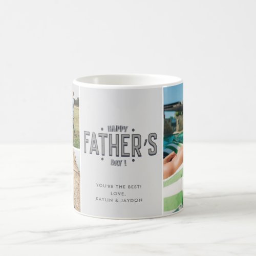 Fathers Day Photo Collage Coffee Mug