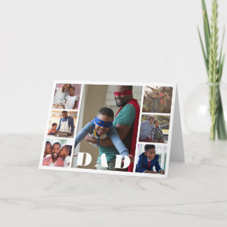 Father's Day Photo Collage Dad  Card