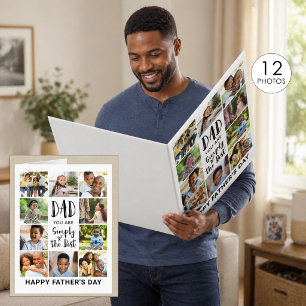Father's Day Photo Collage Personalized BIG Card
