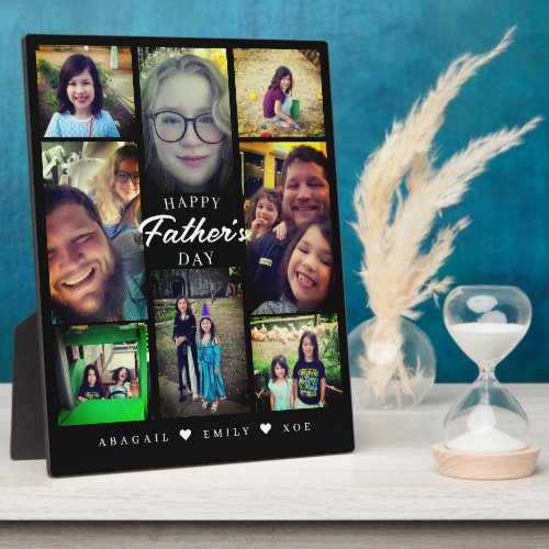 Fathers Day Photo Collage  Plaque