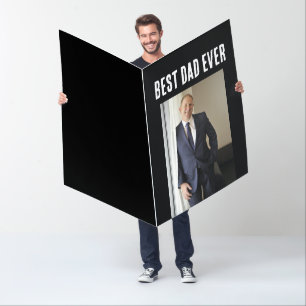 FATHER'S DAY PHOTO CUSTOM BIG GIANT GREETING CARD