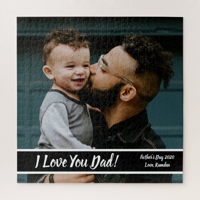 Father's Day Photo Gift Custom Puzzle (Vertical)