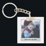 Father's Day Photo New Dad Cool Daddy Keychain<br><div class="desc">Personalized Father's Day gift for your dad to celebrate Father's Day. Whether it's for a new dad, stepdad, old and classic dad, or dad-to-be, the custom text function will get you covered. You can change the text to your desired wording and upload your own custom photo. Get something memorable and...</div>