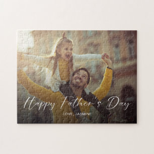 Father's Day Photo Personalized Dad Gift Family Jigsaw Puzzle