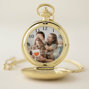 Fathers Day Photo  Pocket Watch