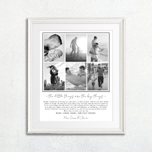 Father's Day Photo Print with Personalized Message