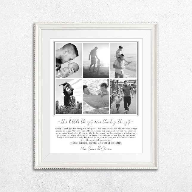 Father's Day Photo Print with Personalized Message (Creator Uploaded)