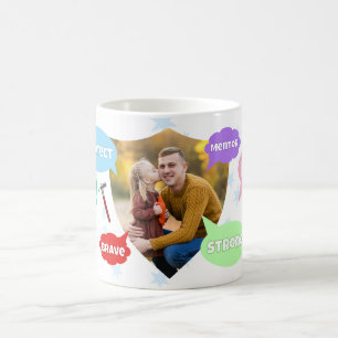Fathers Day Photo Word Clouds Best Dad Father Coffee Mug