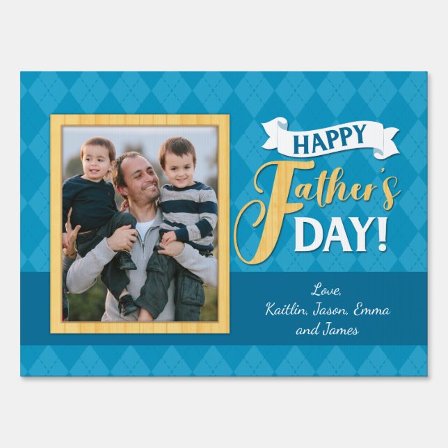 Father's Day Photo Yard Sign (Front)
