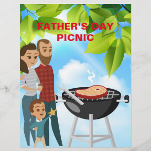Fathers Day Picnic Event Template Flyer