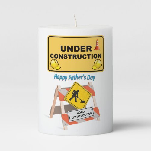 Fathers Day Pilar Candle
