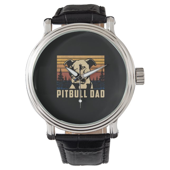 Father's Day Pitbull Dad Watch (Front)