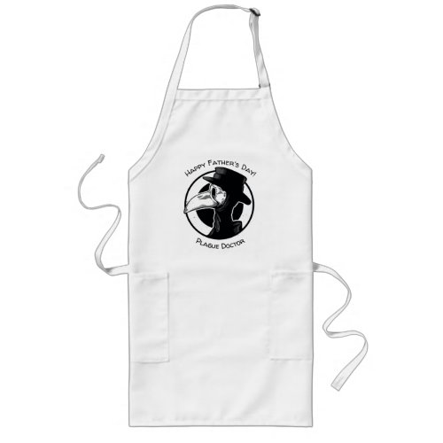 Fathers Day Plague Doctor Bird Mask BW Steampunk Long Apron