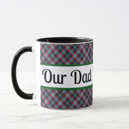 Fathers Day Plaid Tartan Mug
