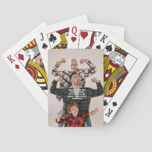Father's Day Playing Cards - Custom Photo Poker