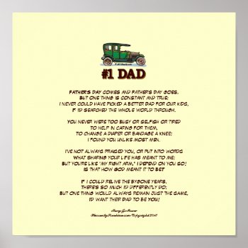 Father's Day Poem From Wife Poster by heavenly_sonshine at Zazzle