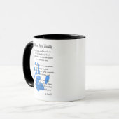 Fathers Day Poem - Hold My Hand Handprint Dad Gift Mug (Front Left)