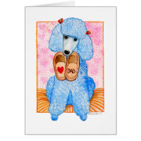 Father's Day Poodle Pampering Card