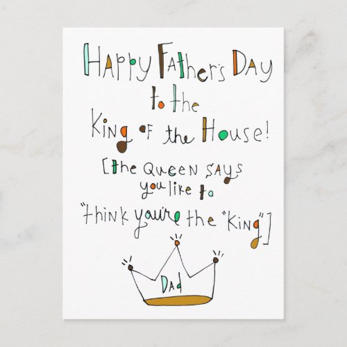 Fathers Day Postcard