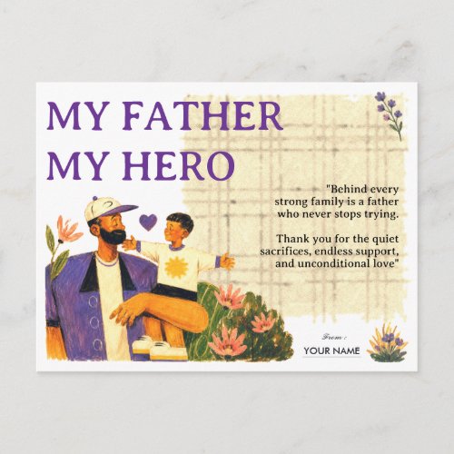 Fathers Day Postcard