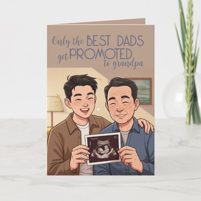 Father's Day Pregnancy Announcement card (Front)