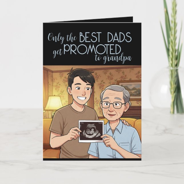 Father's Day Pregnancy Announcement card (Front)