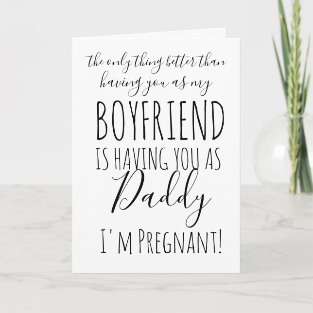 Fathers Day Pregnancy Announcement Daddy to Be  (Front)
