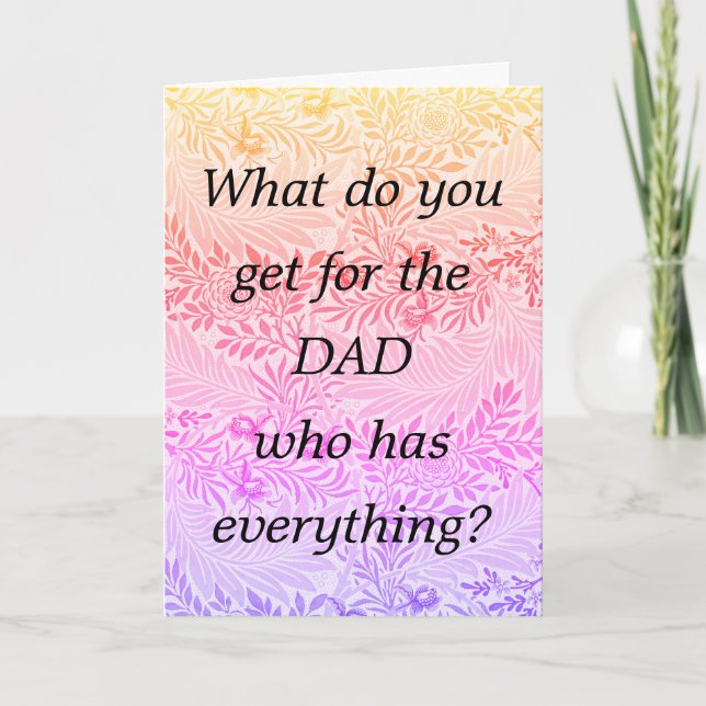 Father's Day Pregnancy Reveal New Grandpa Holiday Card (Front)