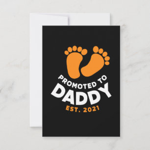 Father's Day   Promoted To Daddy 2021 RSVP Card