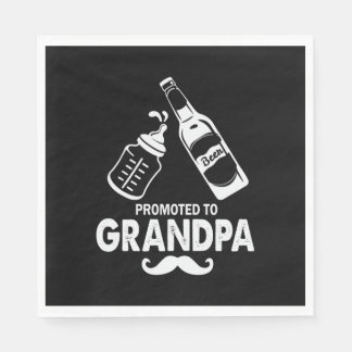 Father's Day Promoted To Grandpa Napkins
