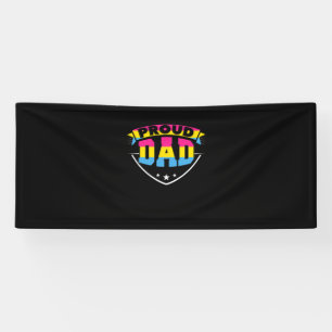 Father's Day Proud Dad Pansexual Daughter Banner