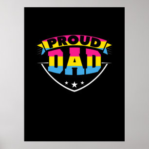 Father's Day   Proud Dad Pansexual Daughter Poster