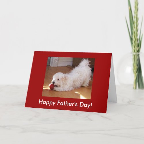 Fathers Day Pup Card
