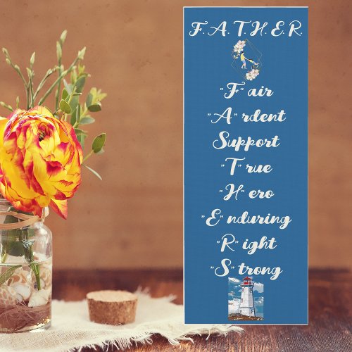 Fathers Day Quote Dad Daughter Bonding Lighthouse Yoga Mat