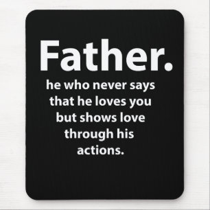 Fathers Day Quote Typography Happy Fathers Day  Mouse Pad