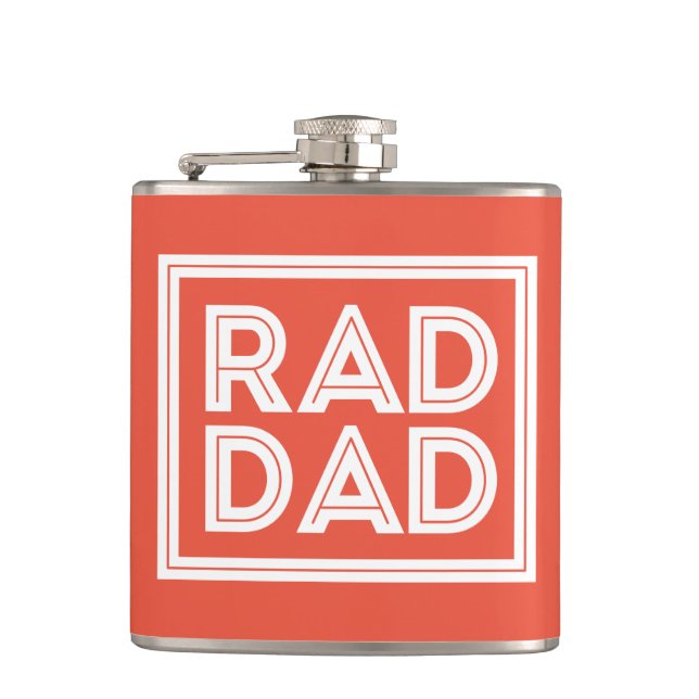 Father's Day - Rad Dad Flask (Front)